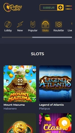 Rolling Slots Casino mobile